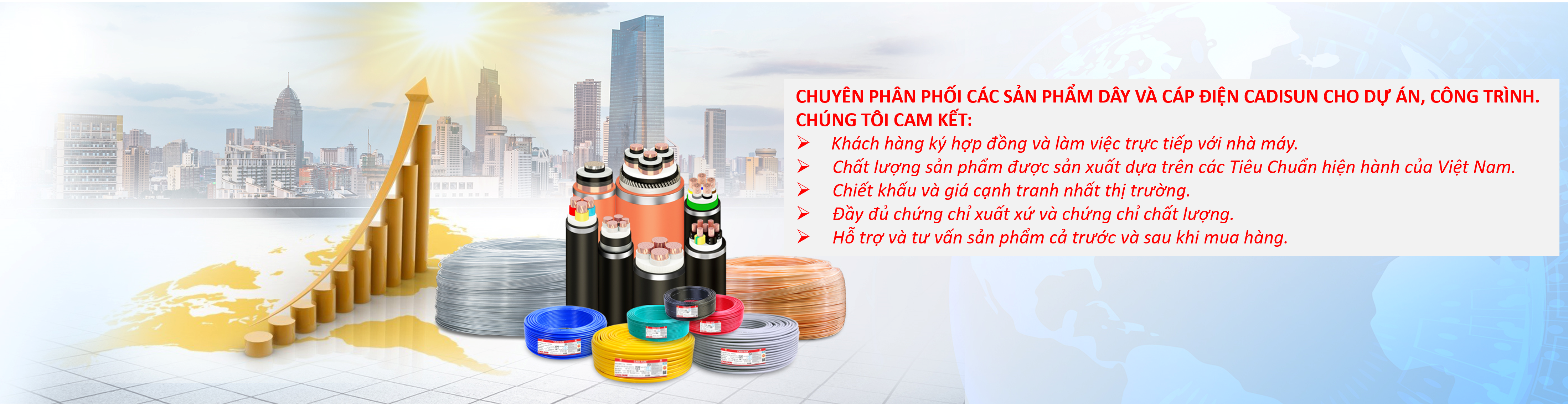 chuyên phân phối dây cáp điện Cadisun